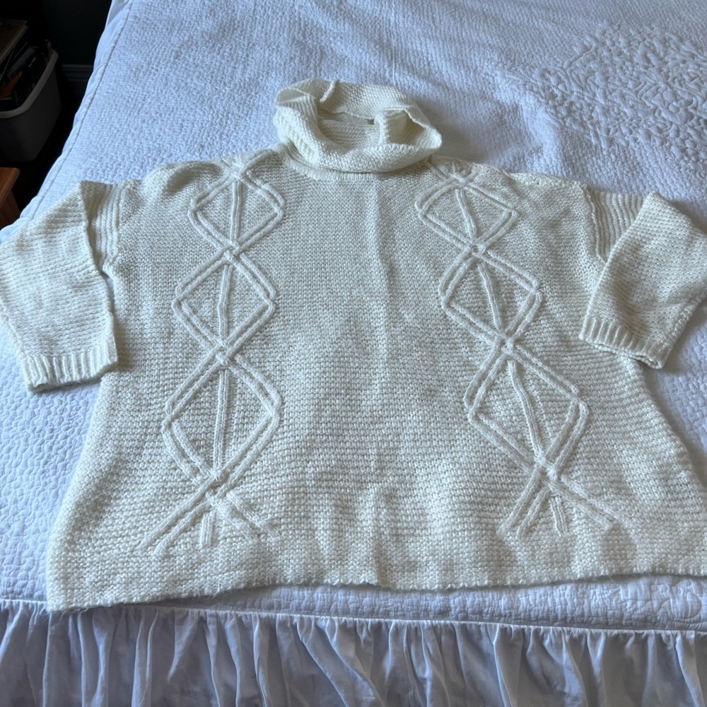 Sonoma Cream Cowl Neck Sweater